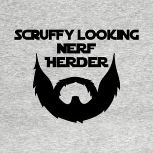 Scruffy Looking Nerf Herder Beard (Black) T-Shirt